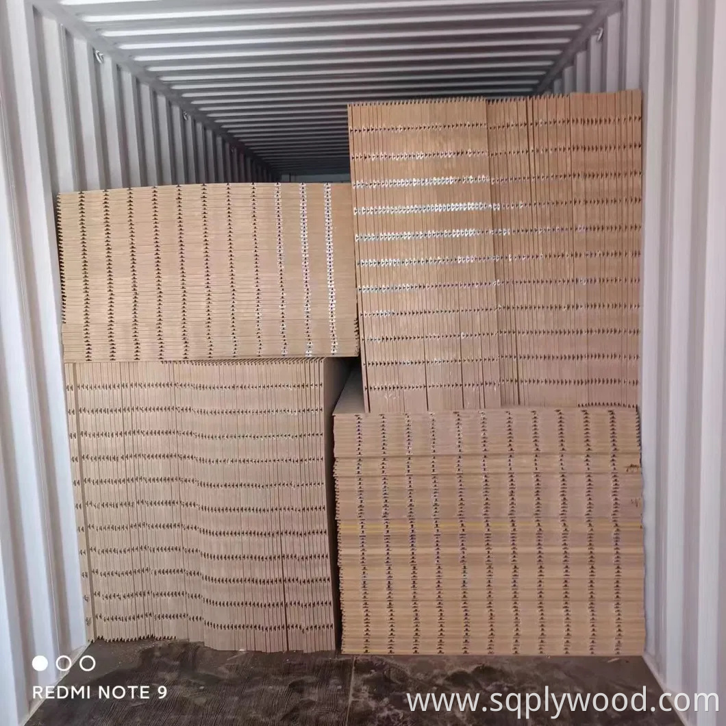 Horizontal Groove Length 2440mm Melamine Colors UV New Design MDF Slatwall Panel Slot Board